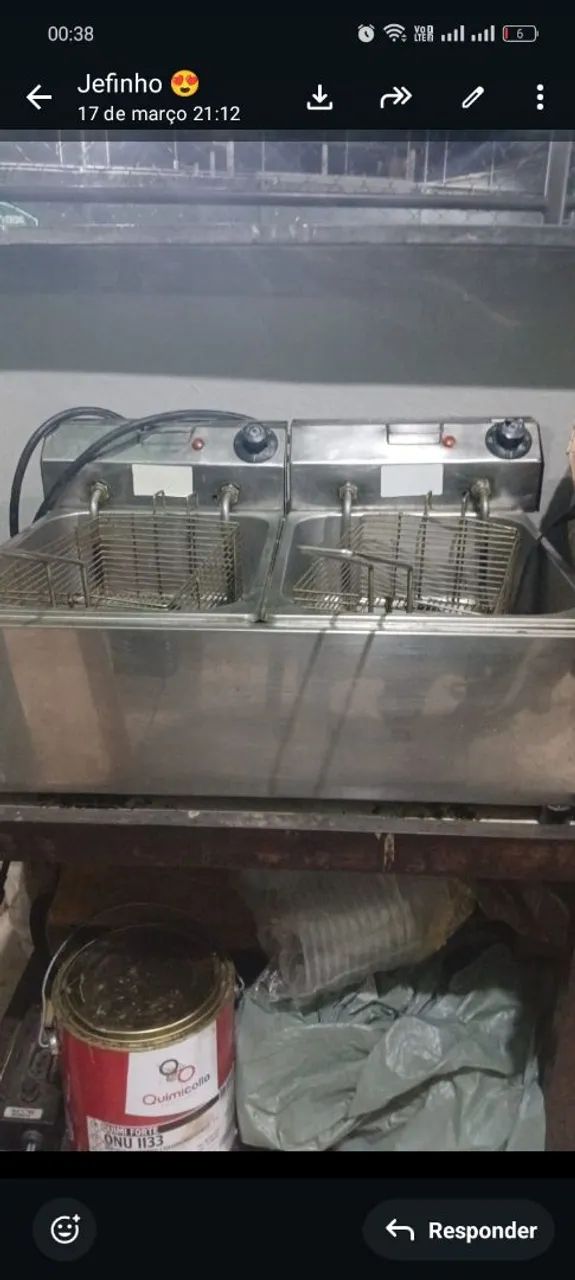 Vendo fritadeira 5 litros duas cuba