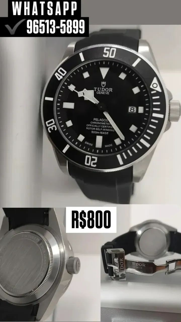 Relógio TUDOR GENEVE - AUTOMÁTICO  - PELAGOS PULSEIRA DE BORRACHA  - Foto 3