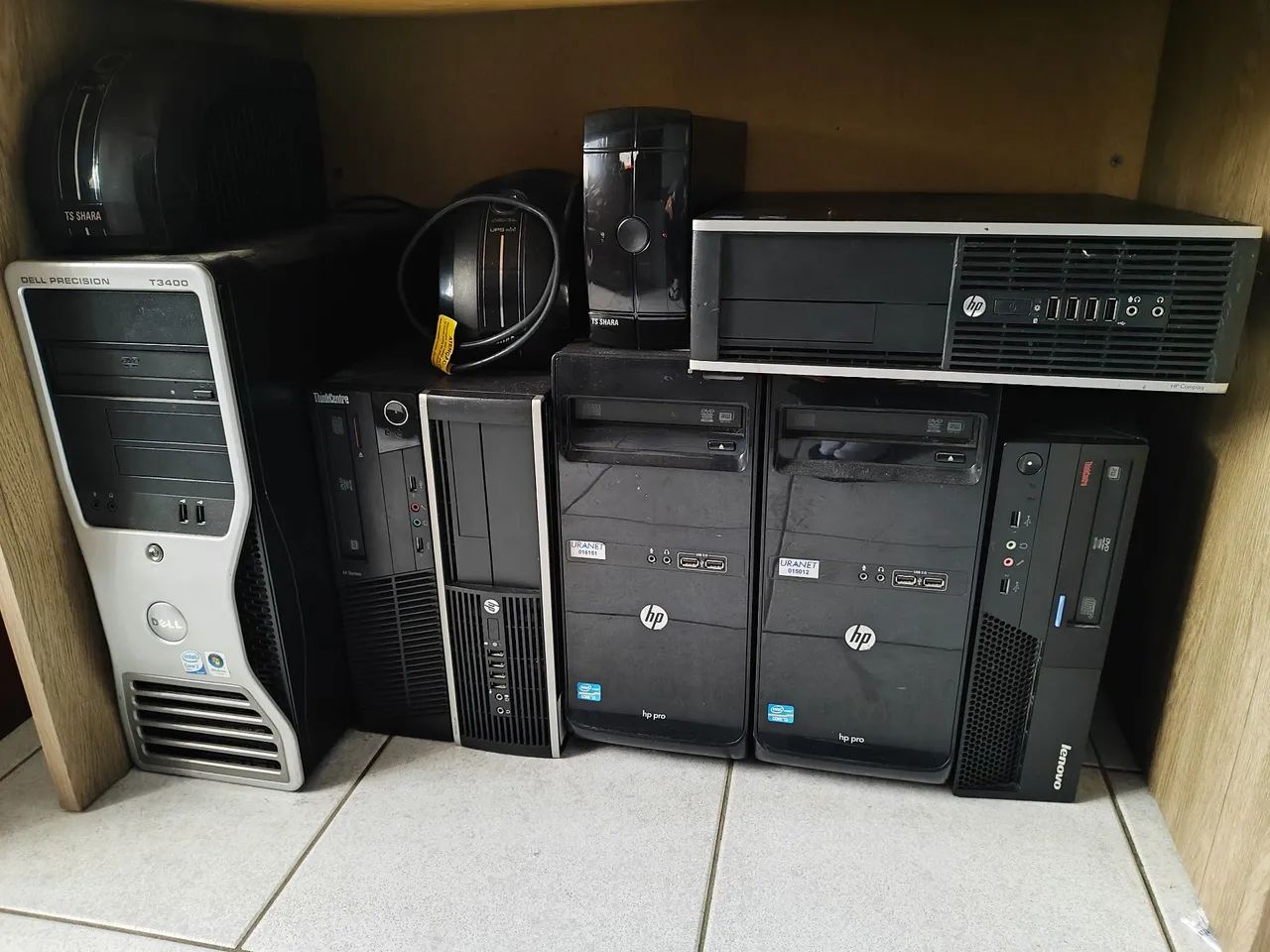 Lote de desktop funcionando 