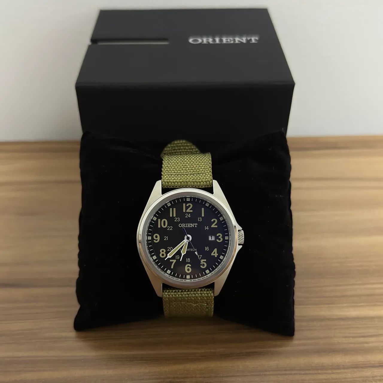 Relógio Orient Solartech 40mm MBSS1492 Preto Customizado - Foto 2