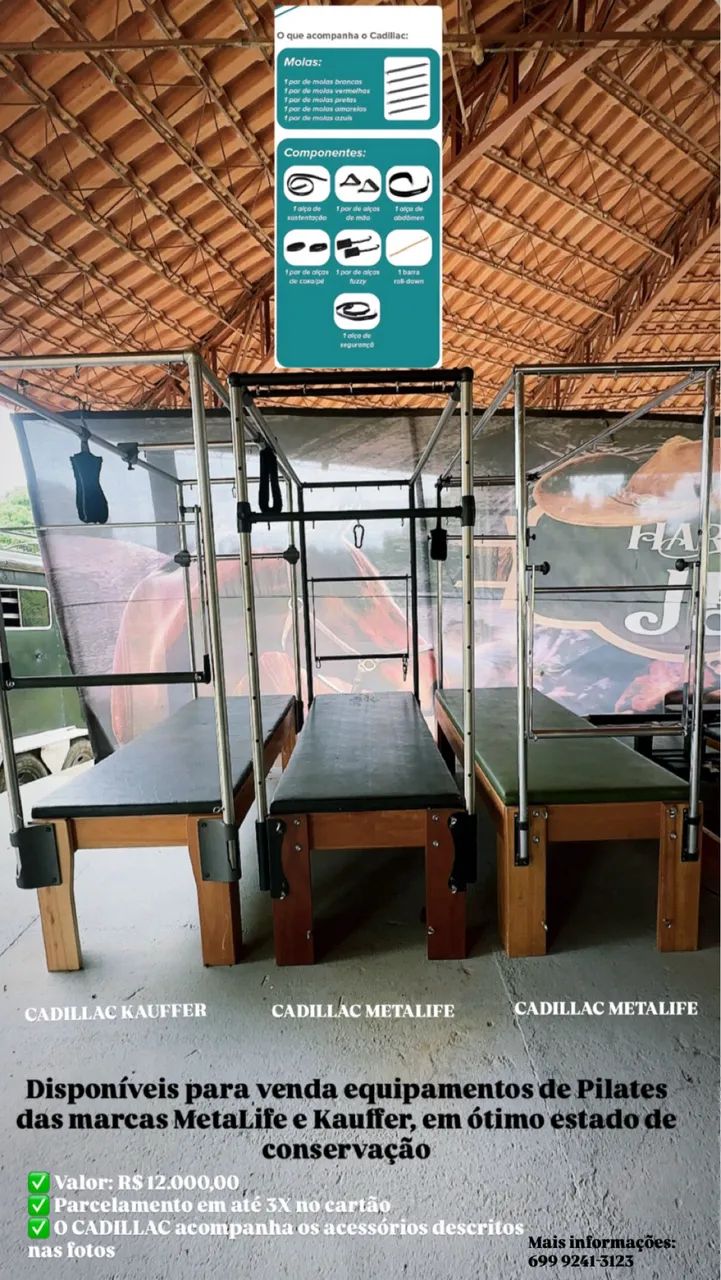 Pilates - Tenho o total de 3 kits disponíveis para venda ou aparelhos separados