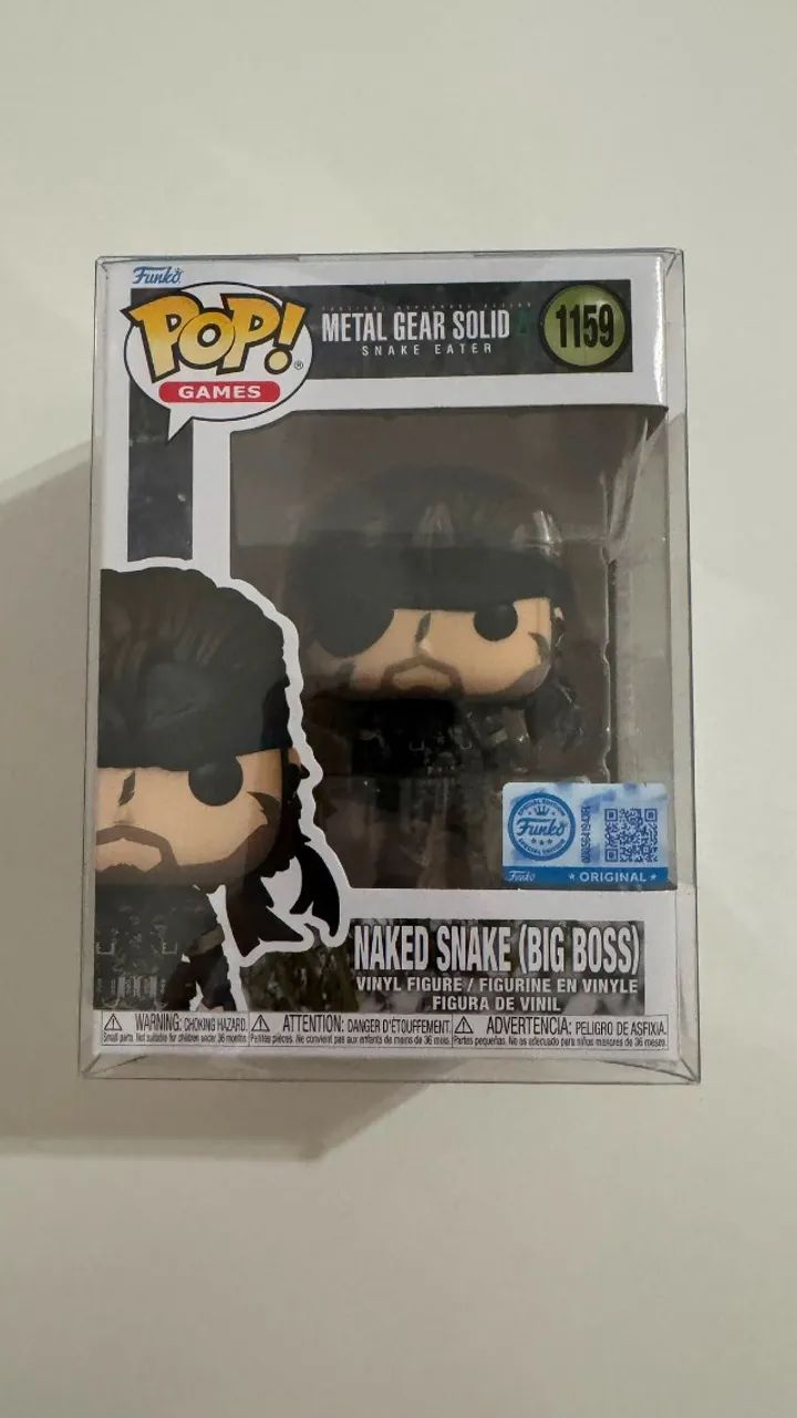 Funko Pop #1159 Metal Gear Solid Snake Eater - Naked Snake (Big Boss) Boneco