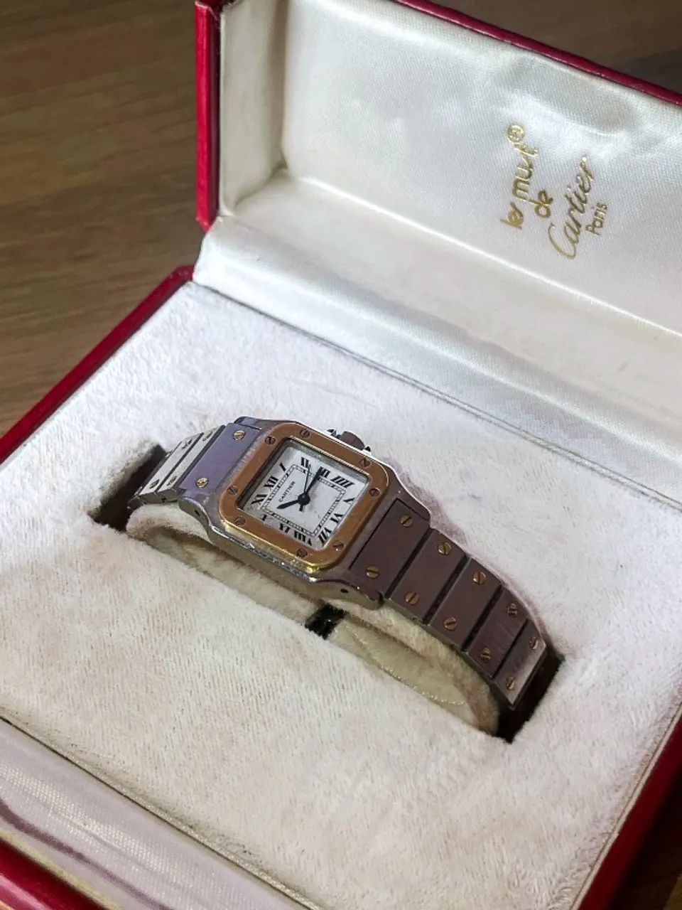 Cartier Santos Carrée Automático Ouro 18k & Aço (Ref. 0902) - Com Caixa e Certificados
