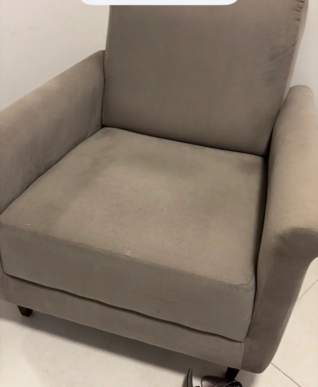 Poltrona cinza tok Stock 