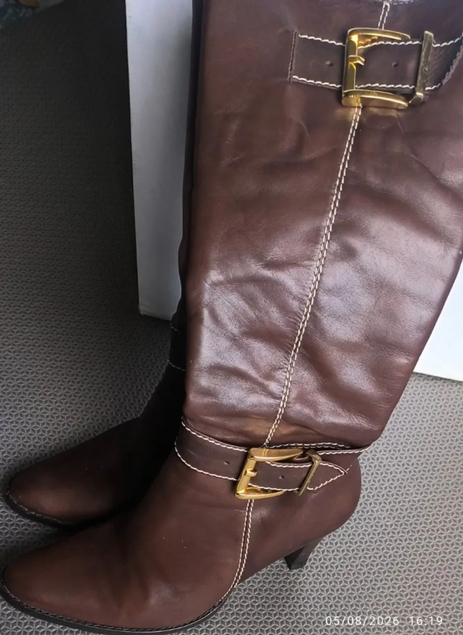 Bota de couro Constance 