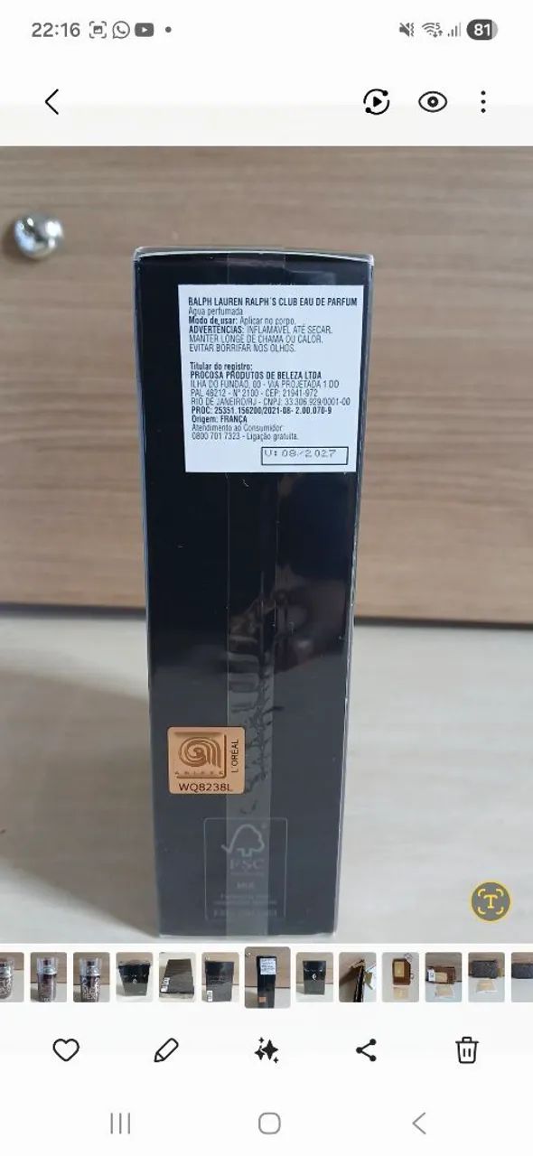 Raph's clube Masculino 100ml Ralph Lauren  - Foto 2