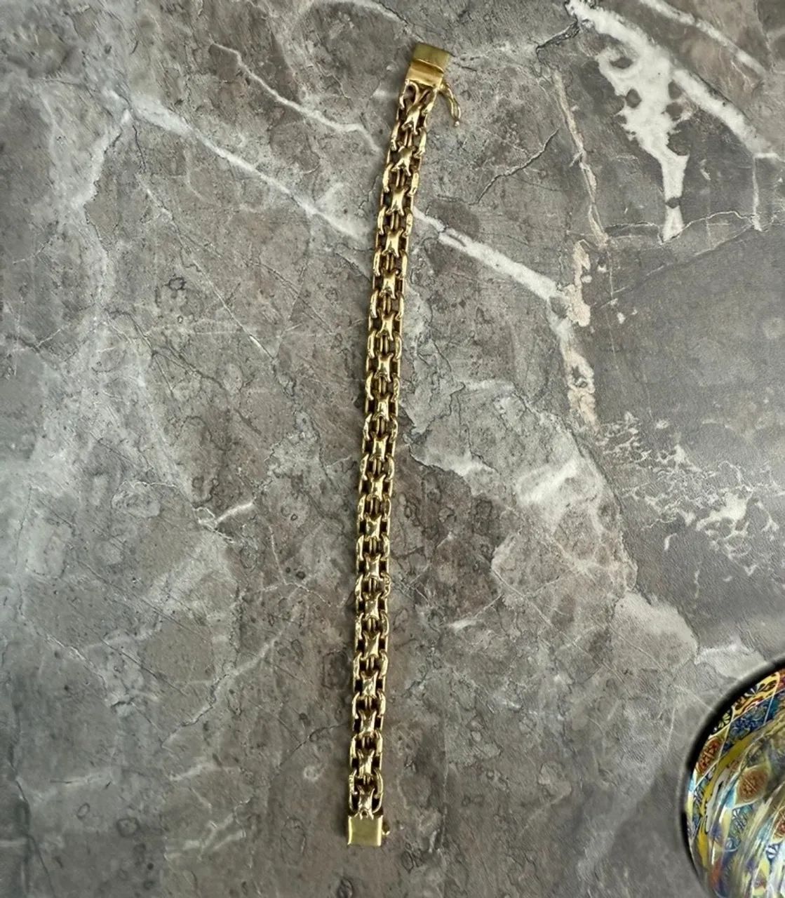 Pulseira e corrente de ouro 18k - Foto 4