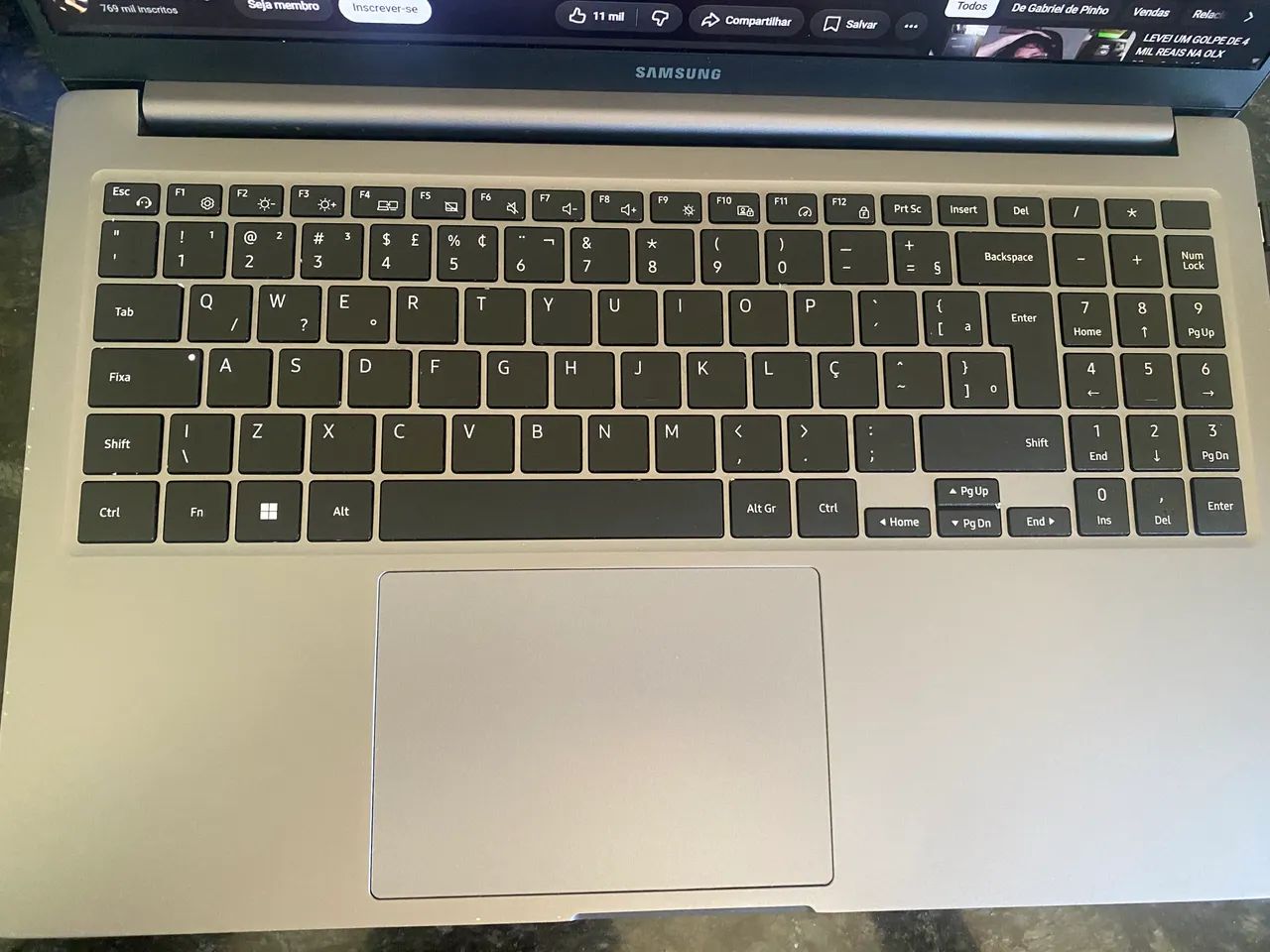 Notebook Samsung Galaxy Book4 Intel® U300 Usado