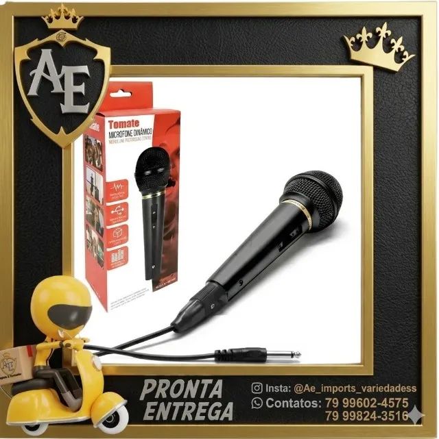 microfone com  fio