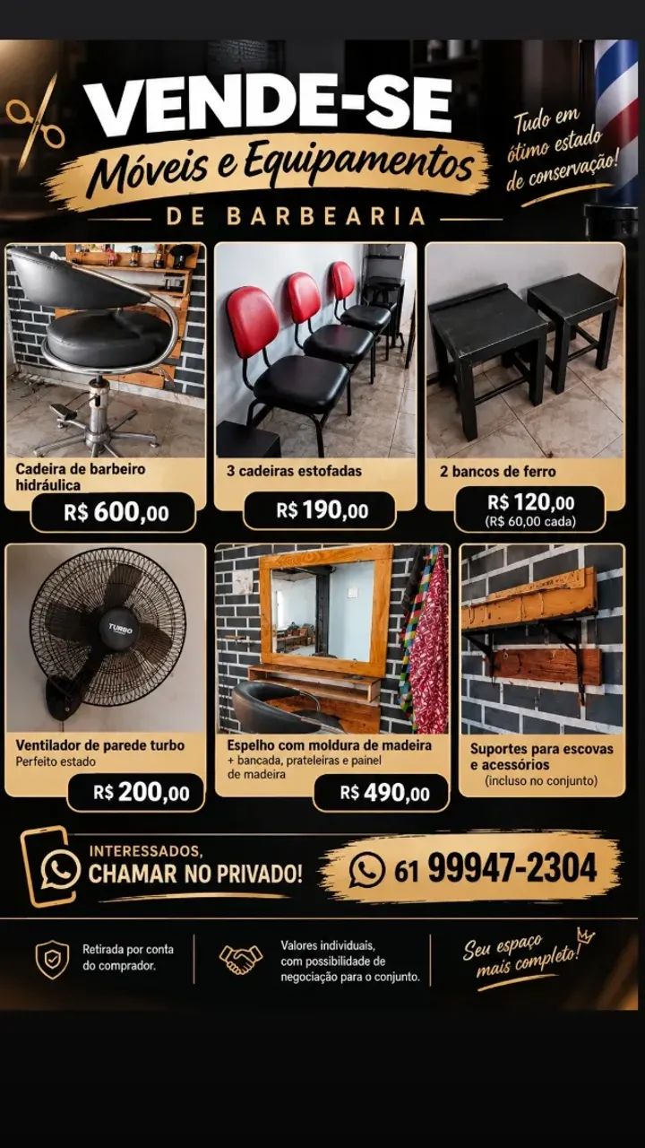 Móveis de barbearia  - Foto 2