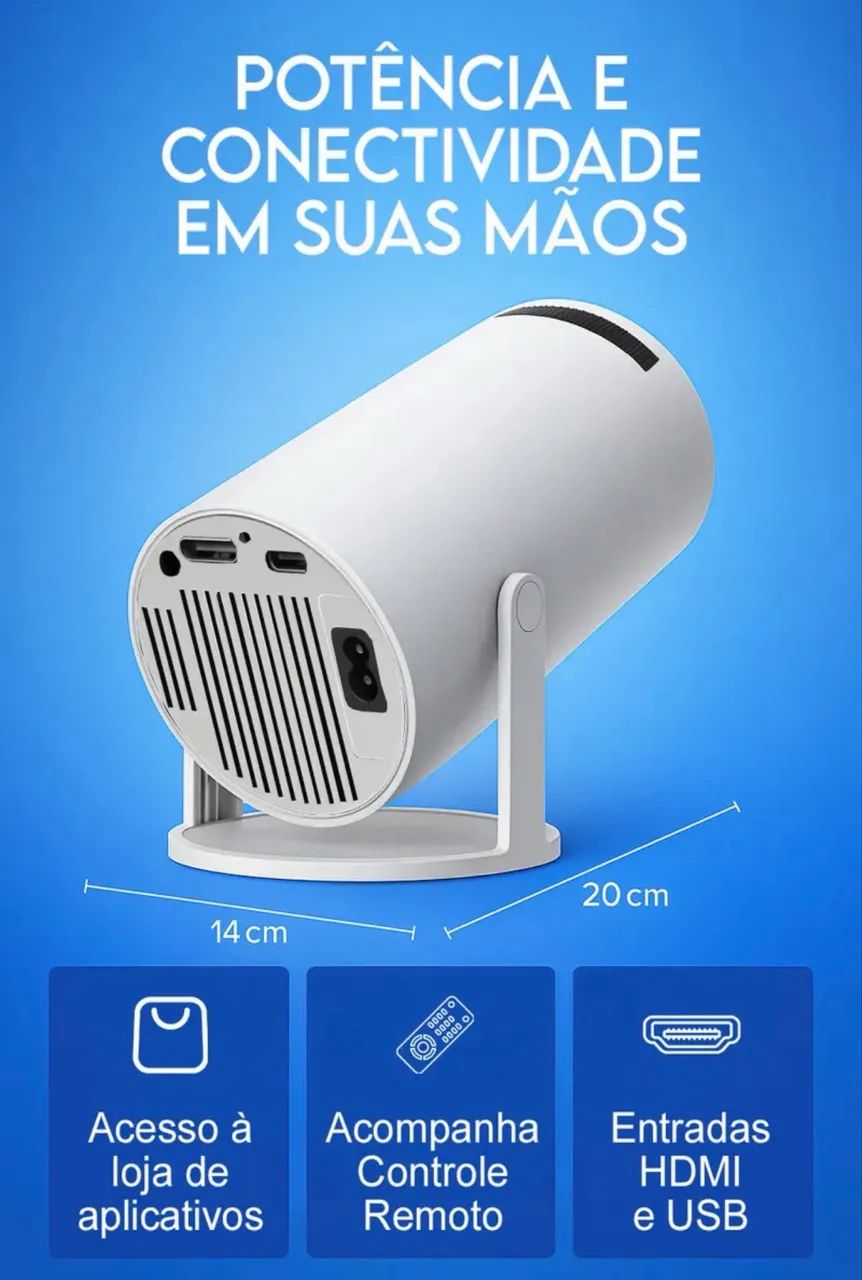 Projetor 4k com Wi-Fi e alta resolução  - Foto 2