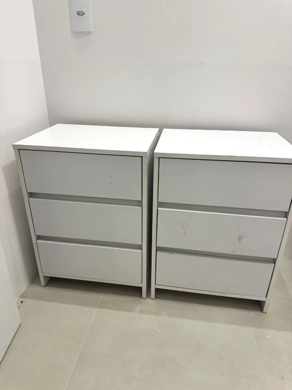 Conjunto Mesas de Cabeceira Cama Bidê