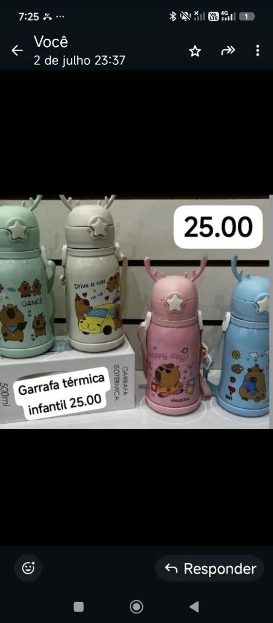 Garrafa térmica Infantil inoxidável  - Foto 2