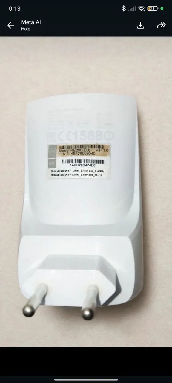 Repetidor De Sinal Wifi Tp-link Re200 V1 - Foto 2