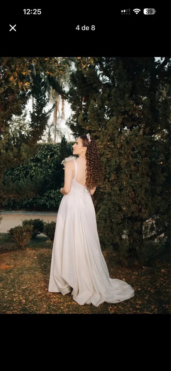 Vestido de noiva minimalista  - Foto 2