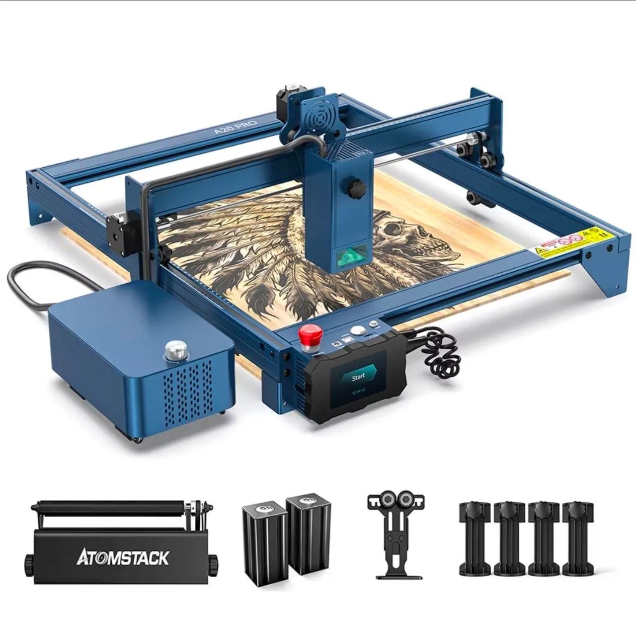 Maquina de gravação laser 20w ATOMSTACK A20 PRO Área de 40 x 40 cm