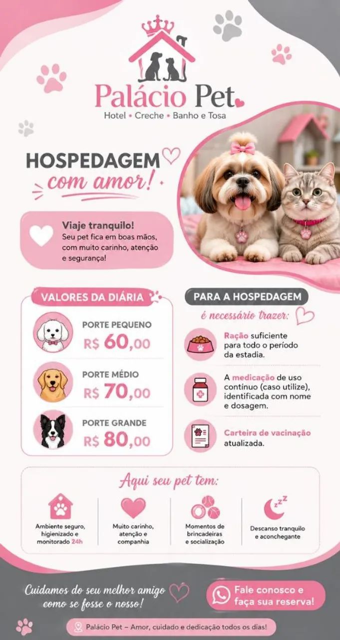 Hotel, Creche, Banho e Tosa Palacio Pet - Foto 4
