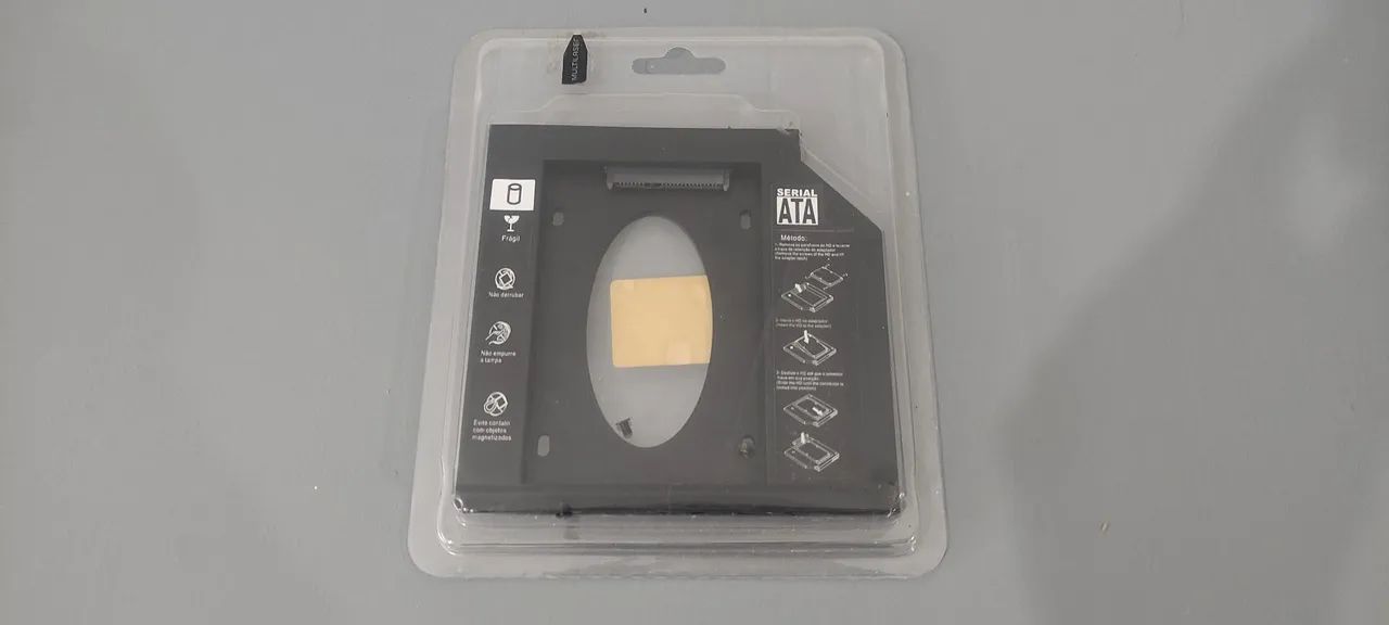 Adaptador Caddy p/ Segundo HD/SSD em Notebook - SATA