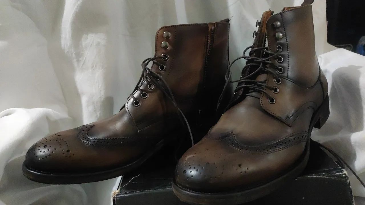 Bota coturno Hopper Original Conhaque 43 - Foto 5