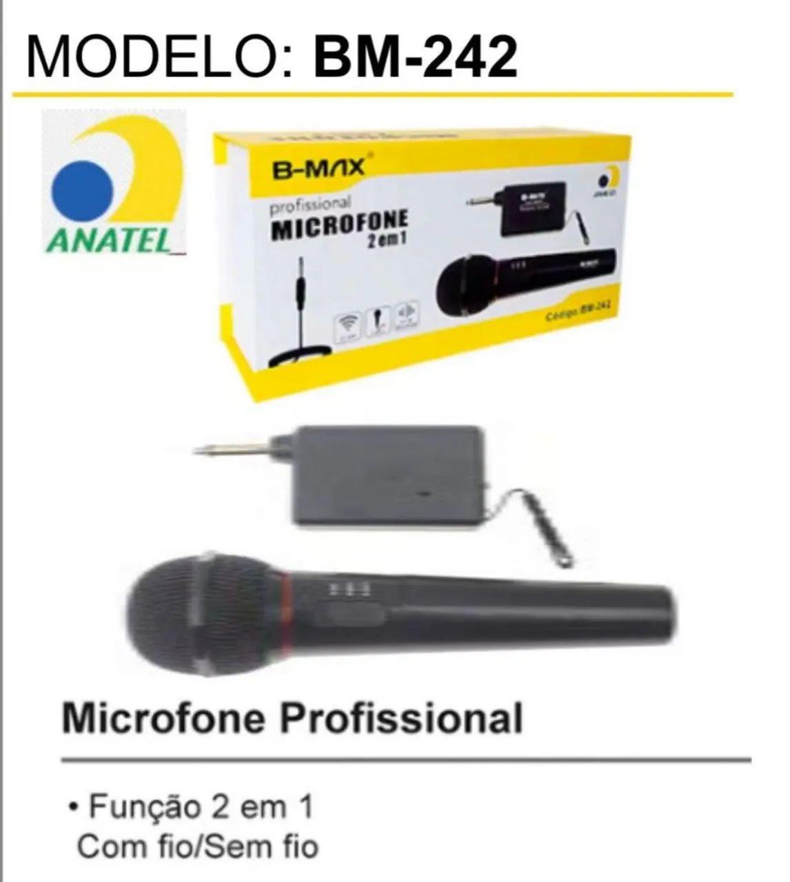 Microfone duplo ou Simples com ou sem fio  - Foto 4