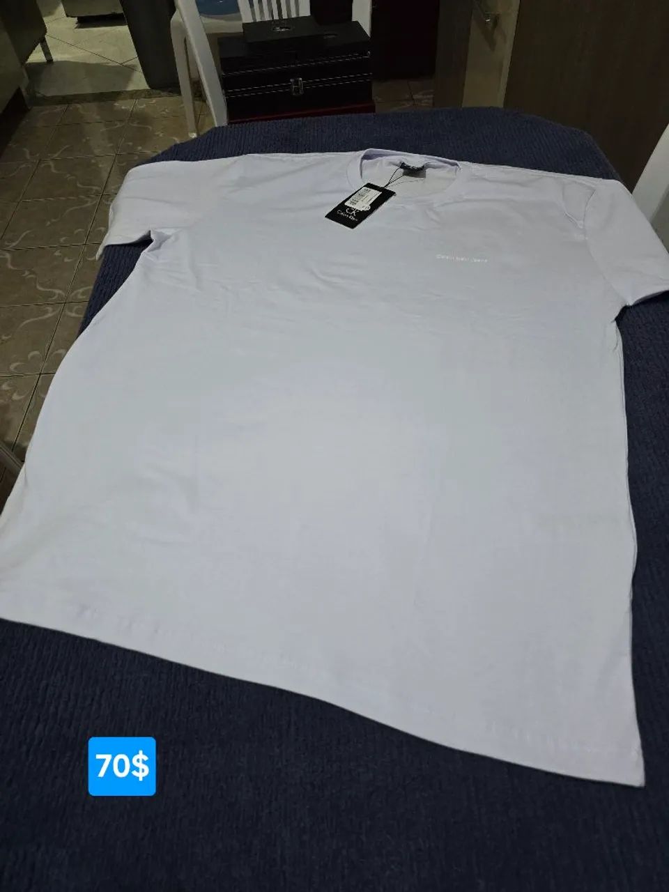 Camisa Grife peruana elastano da Calvin Klein GG  - Foto 3