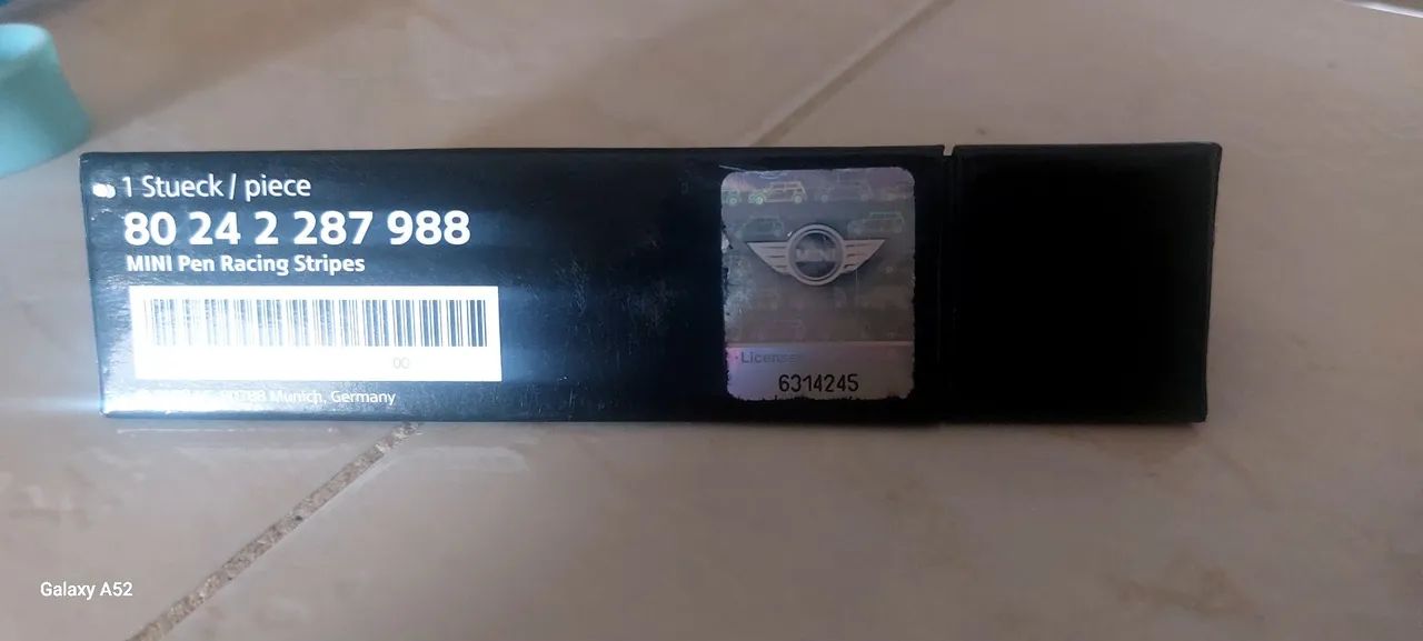  *88 Penna a sfera MINI Racing Stripes BLACK/WHITE -ORIGINALE- MINI - Foto 2