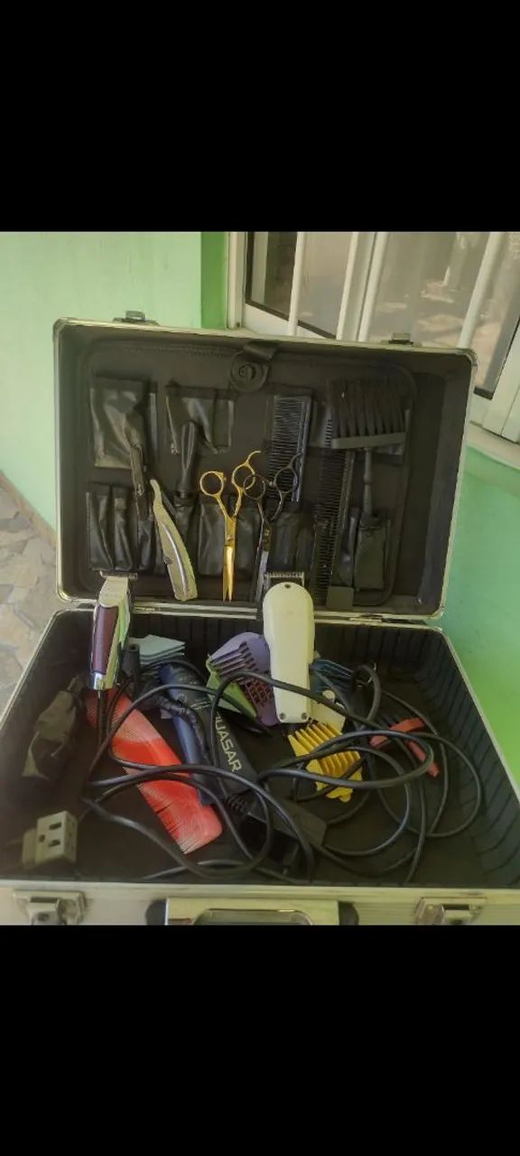 Maleta máquina barbeiro 