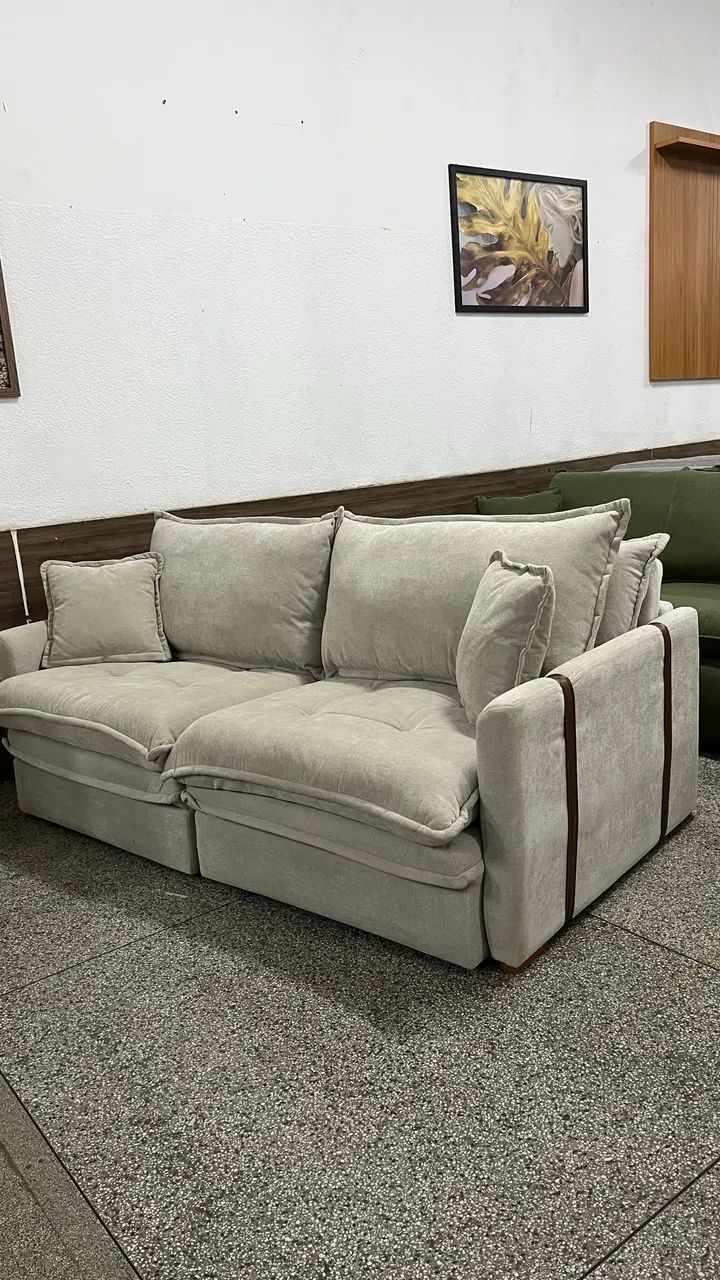 Sofá retrátil sem caixa 2,00 NOVO  - Foto 3