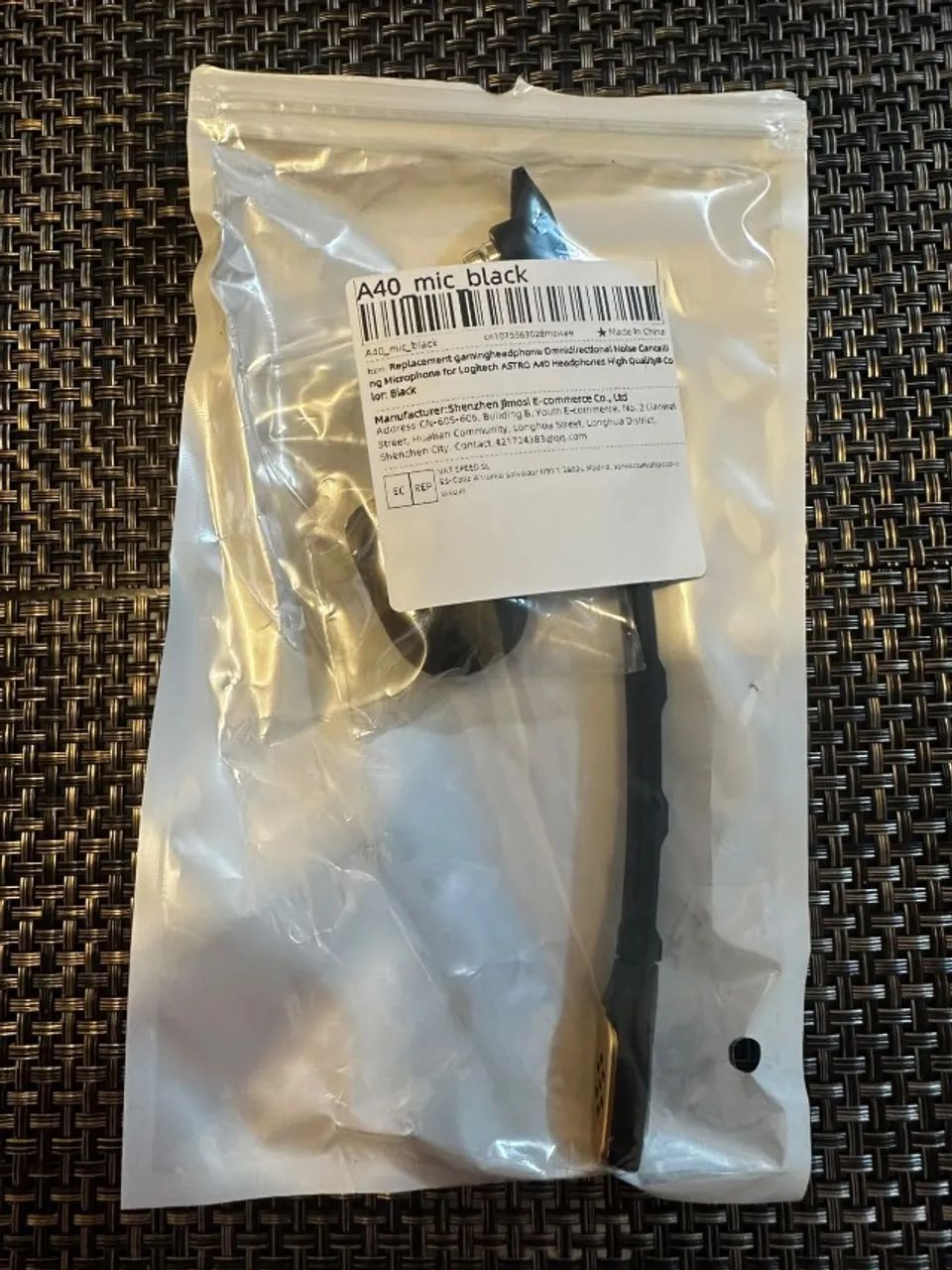 Microfone para Logitech Astro A40 com Pop-Filter (LACRADO) - Foto 3