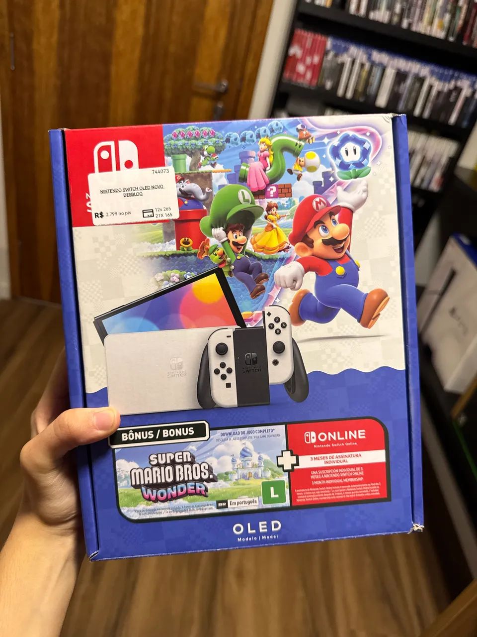  Nintendo Switch Oled Novo Desbloqueado  - Foto 5