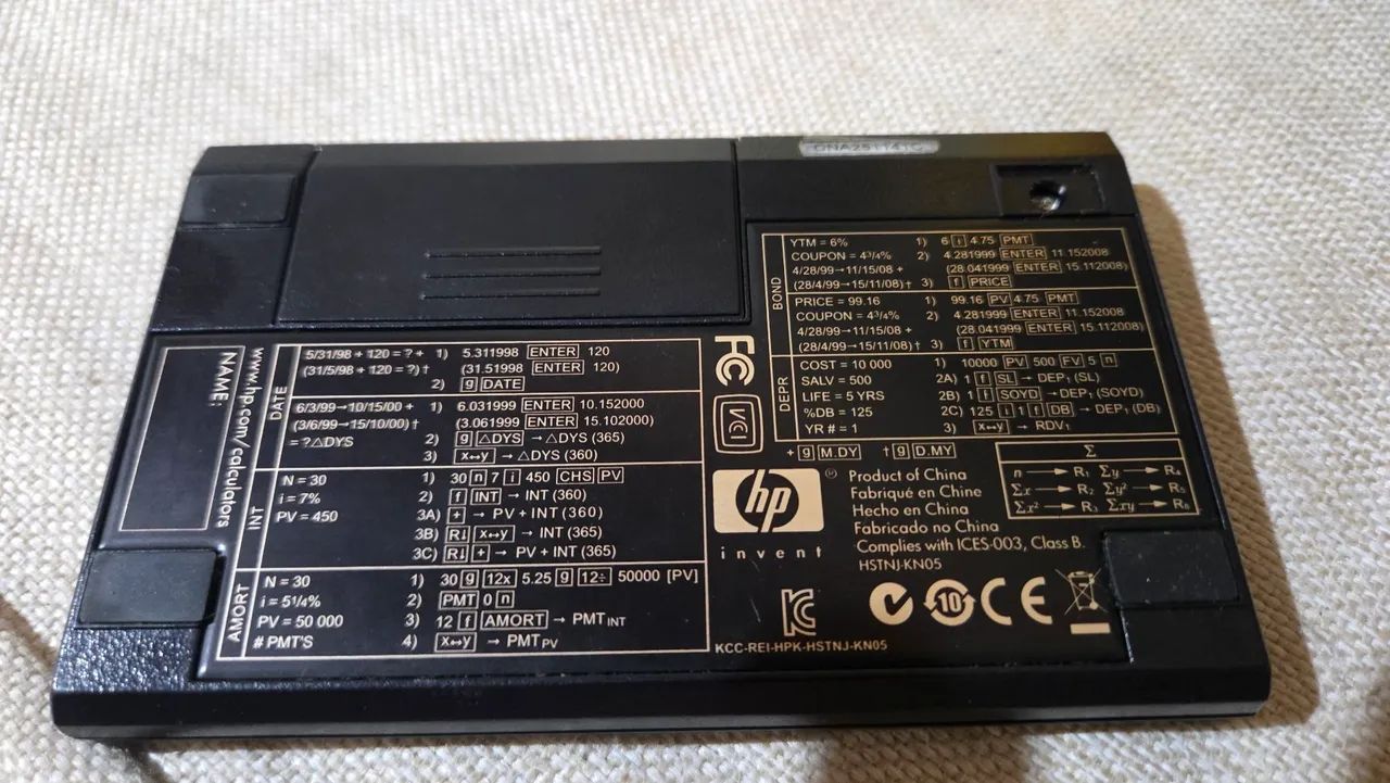 Calculadora HP 12C  gold original - Foto 2