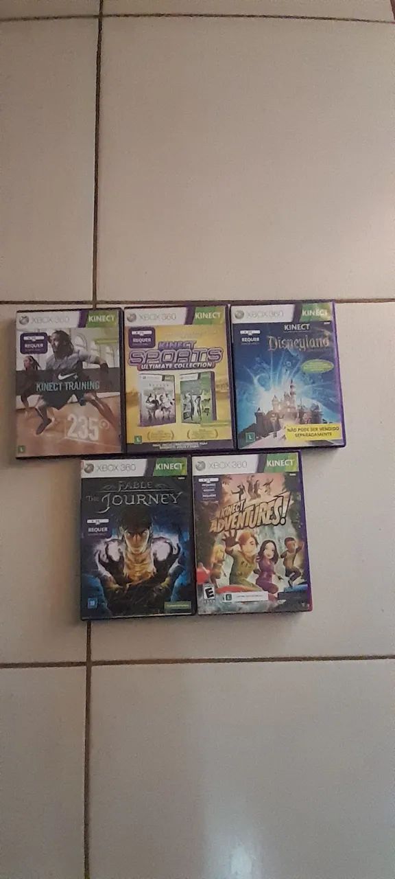 Vendo jogo X box 360 Kinect 