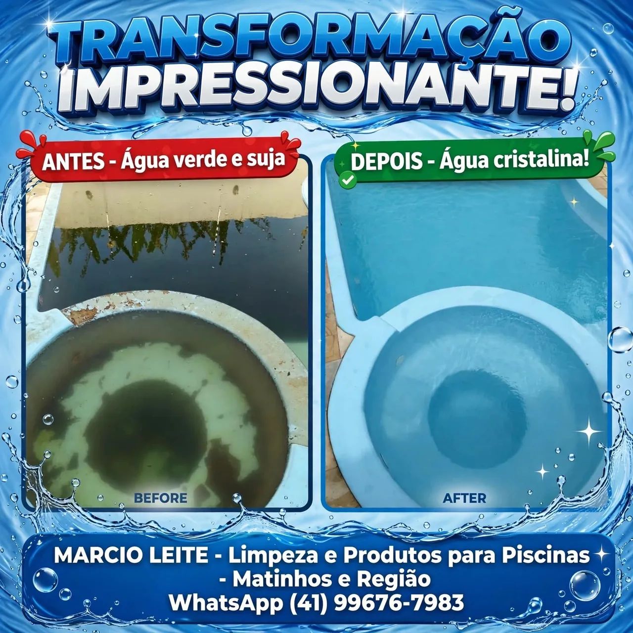 Limpeza de piscinas