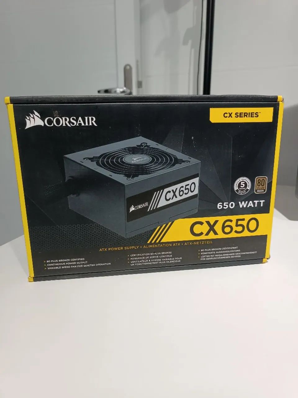Fonte Corsair CX650 80 plus bronze