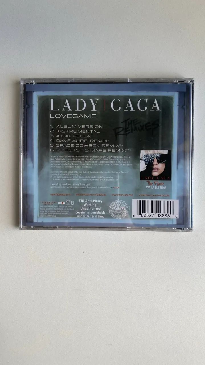CD Lady Gaga - Lovegame - LACRADO - Foto 2