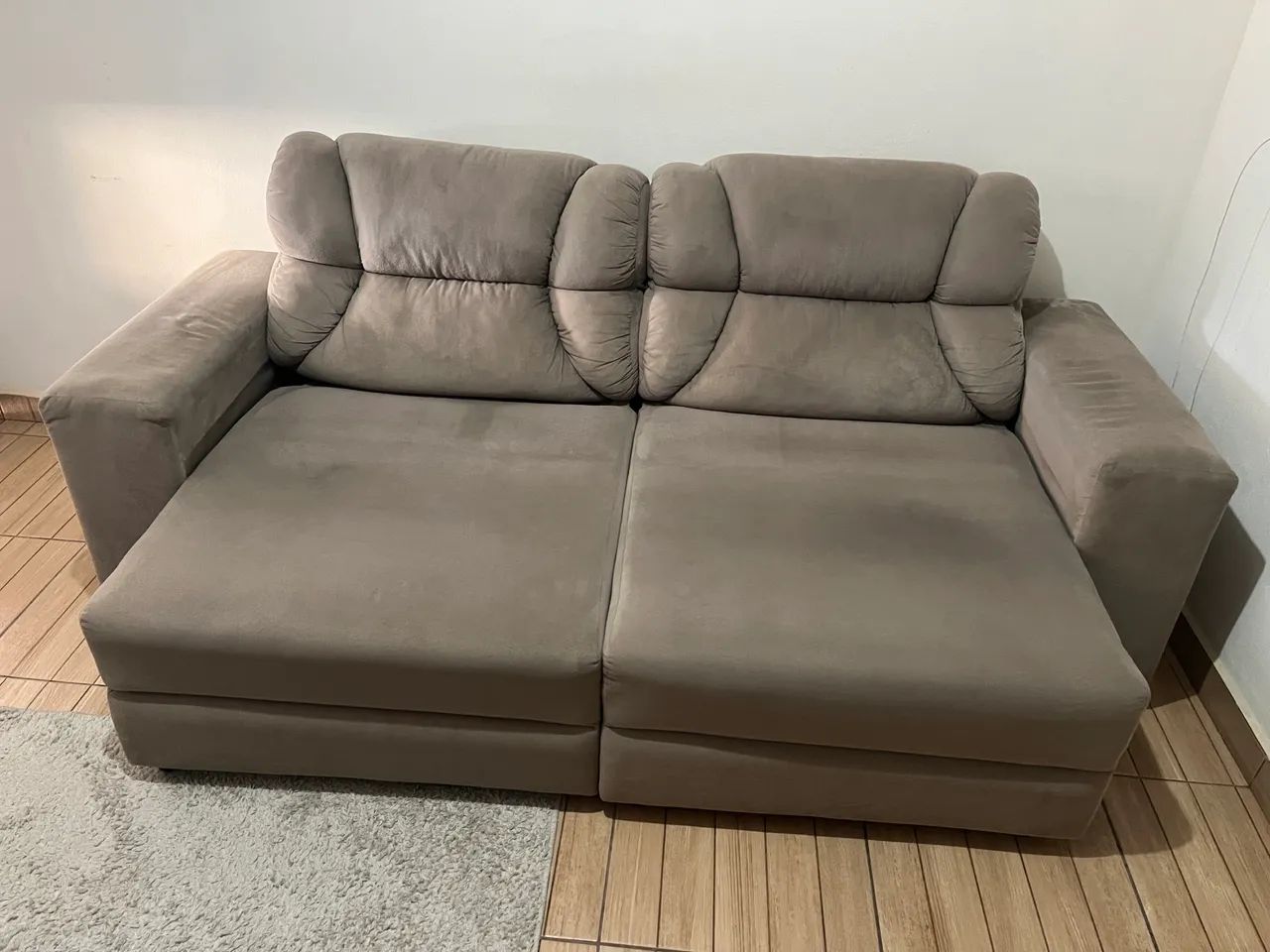 Sofá suede retrátil  - Foto 4