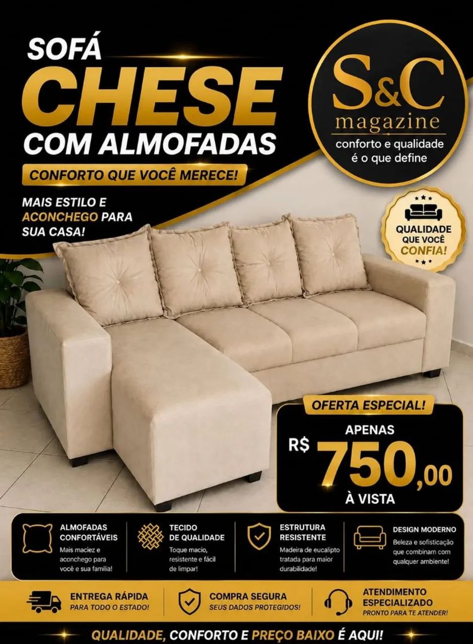 Promoção de sofá 