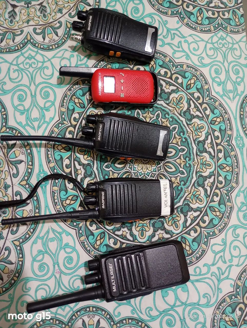 Rádio transmissor pacote com 5 ou unitário.