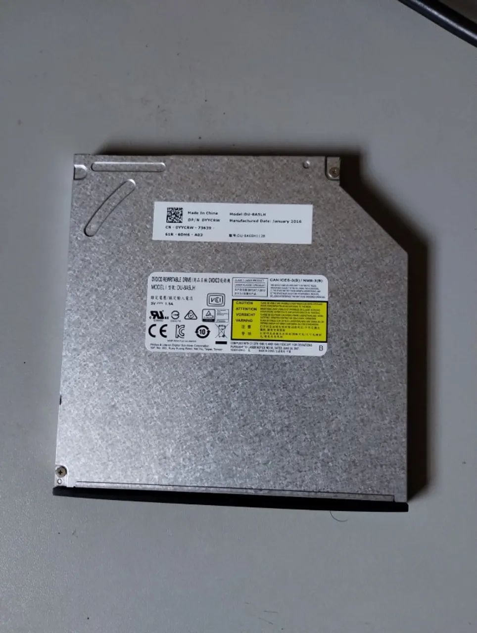 Gravador Leitor DVD/CD Notebook Slim PLDS DU-8A5LH Original - Foto 5