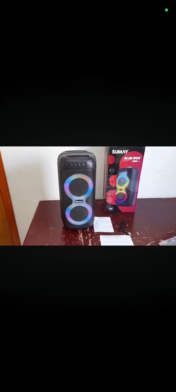 Caixa som slim box 