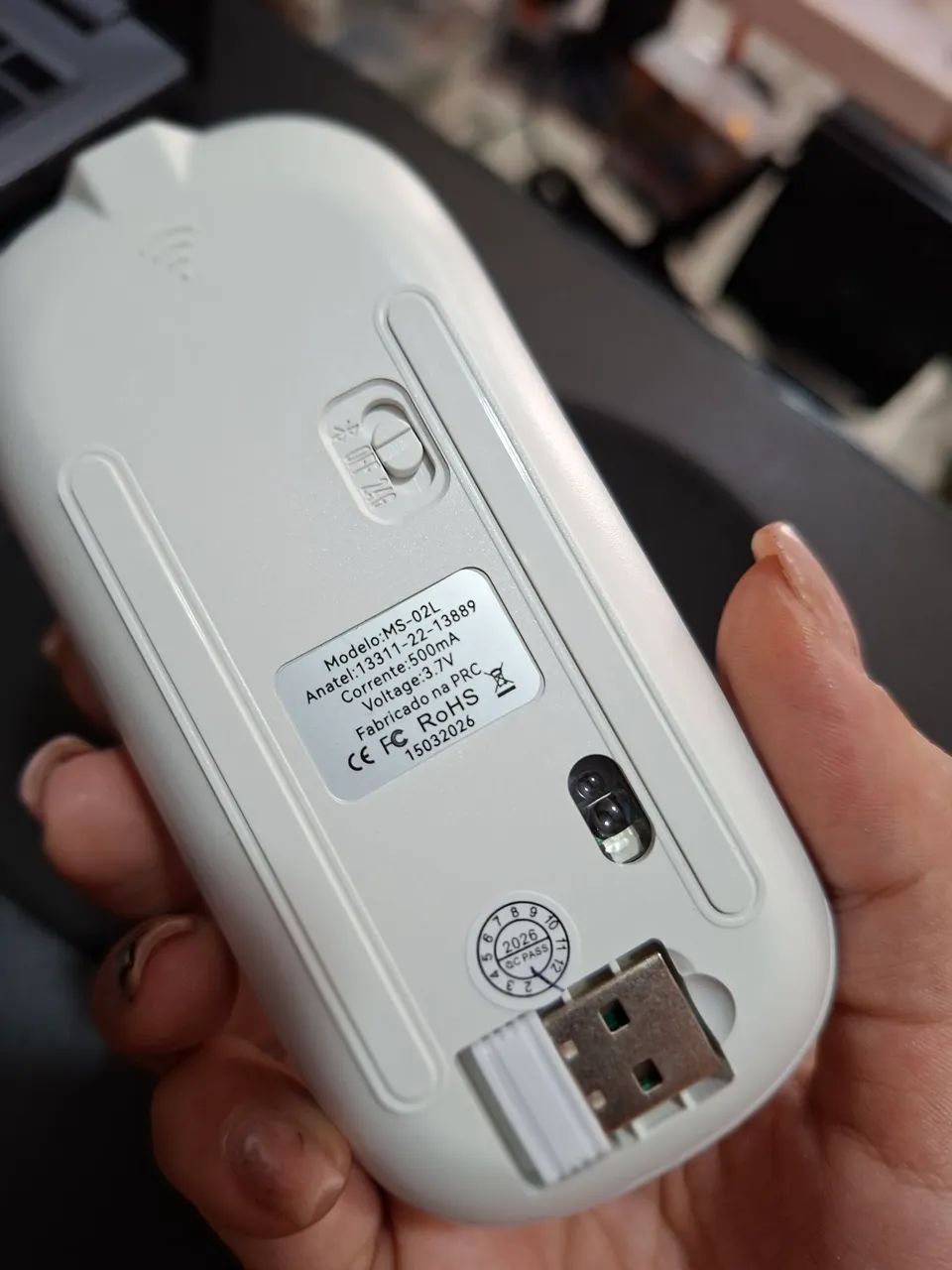 Mouse sem fio recarregável  - Foto 5