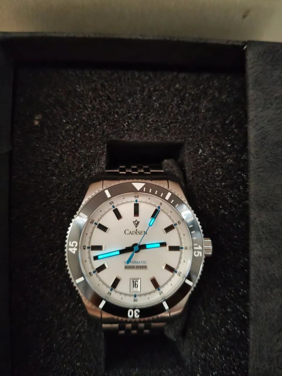 Relógio Cadisen Aqua Diver C8237M Miyota 8215 automático  - Foto 2