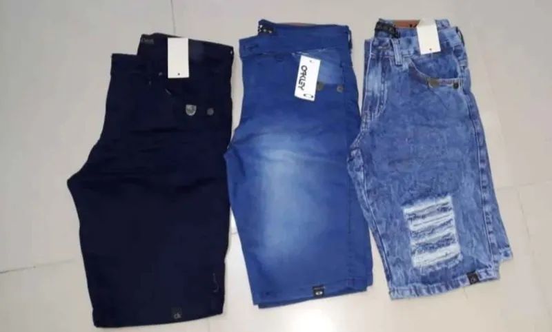 Bermudas jeans masculino 