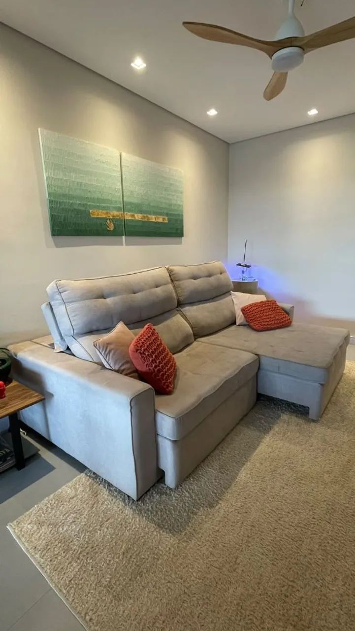 Sofa reclinável e retrátil 2,40