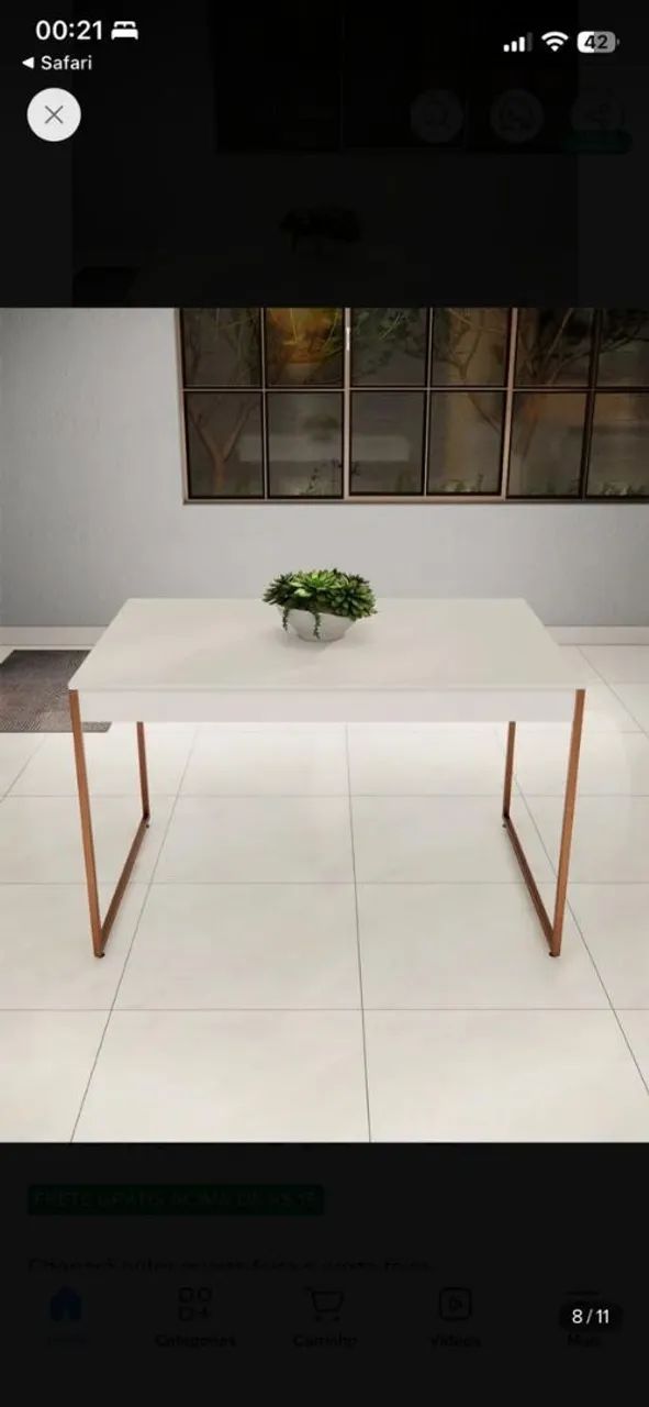 Mesa 4 lugares moderna