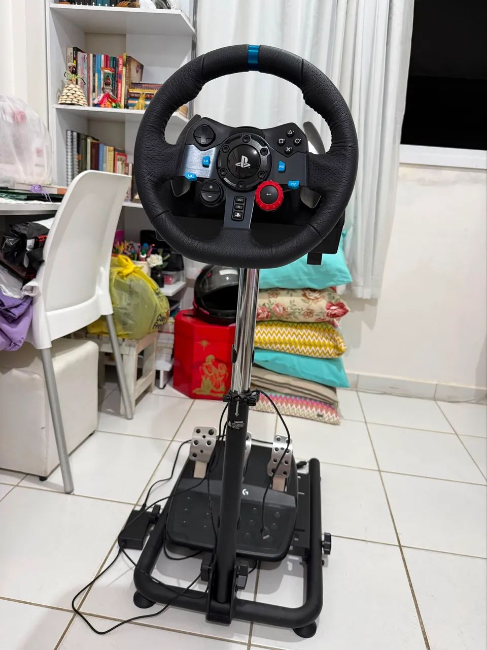 Volante Logitech G29 Driving Force + Cockpit para PS5, PS4, PS3 e PC - Foto 4