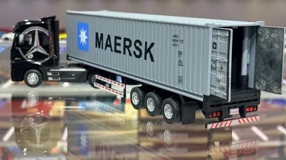 Vendo caminhão Mercedes Container Maersk 1:50 escala   - Foto 3