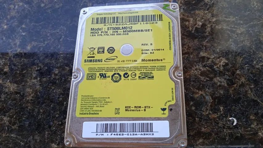 HD Samsung 500GB (Notebook) - Foto 2