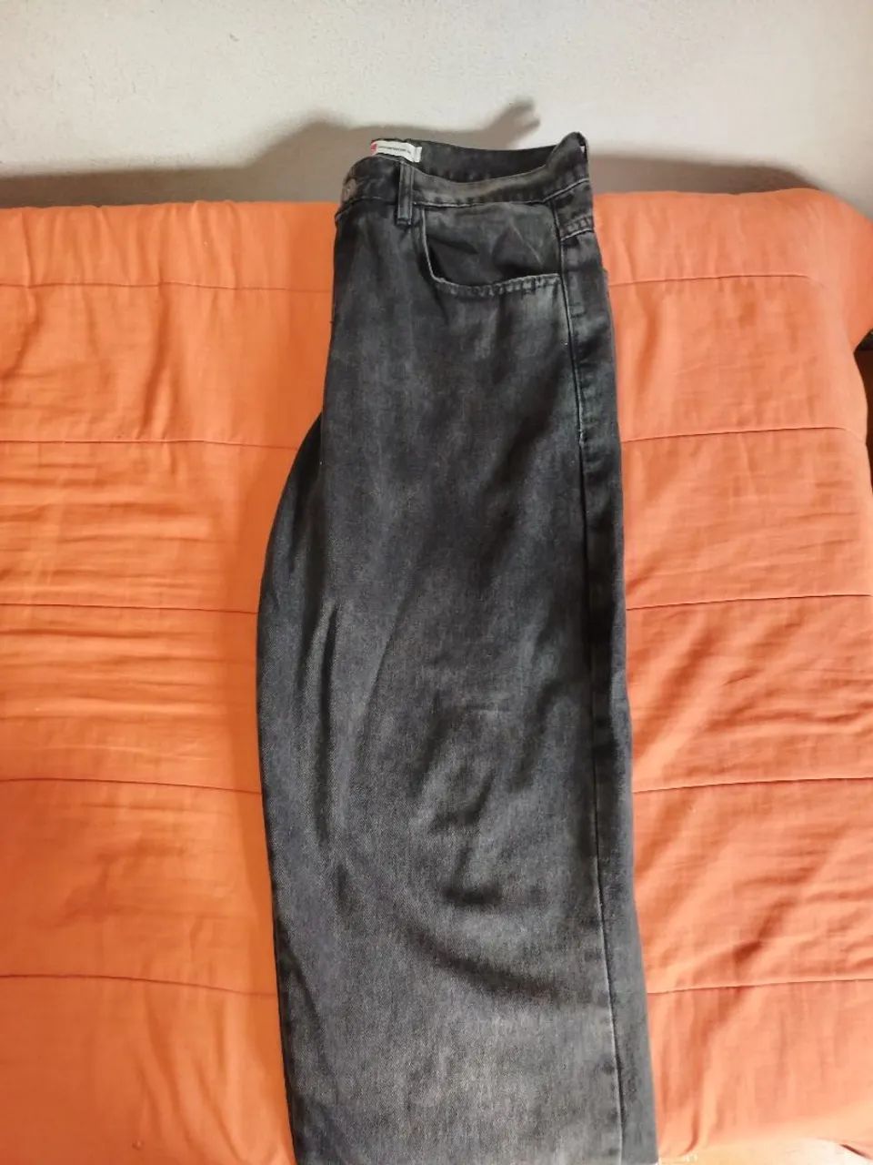 CALÇA BAGGY PRETA ESTONADA - Foto 3