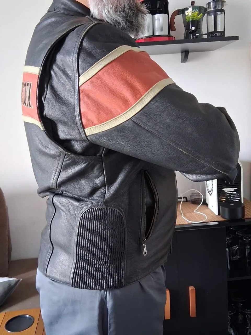 Jaqueta de couro harley davidson - Foto 4